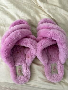 UGG Lavender Plush Slide Slippers